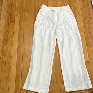 Electric & Rose White linen pants, worn once